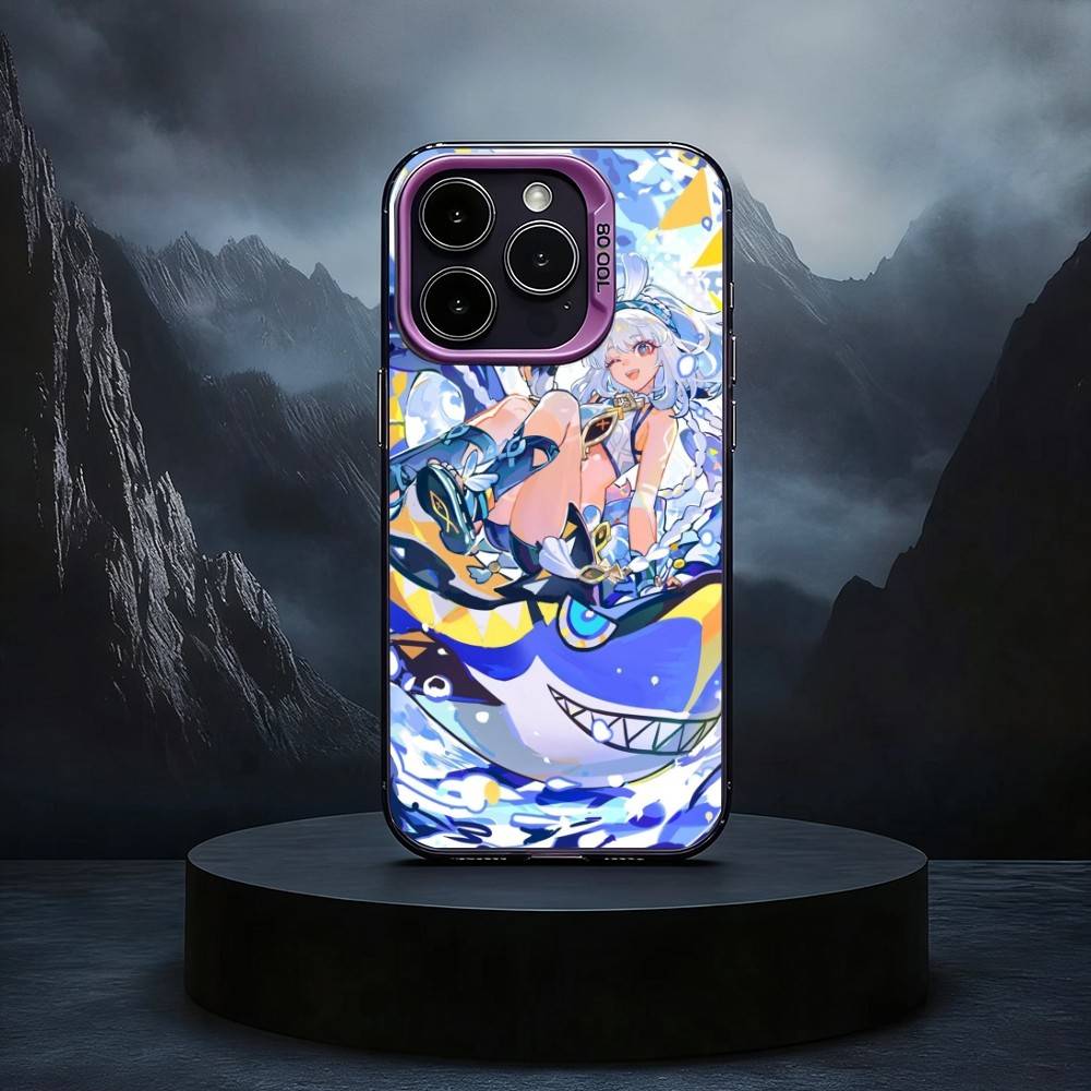 Genshin Impact Kinich Mualani Phone Case For iPhone17,16,15,14,13,12,11 Plus,Pro Max Black Candy silver phone case iPhone13PROMAX