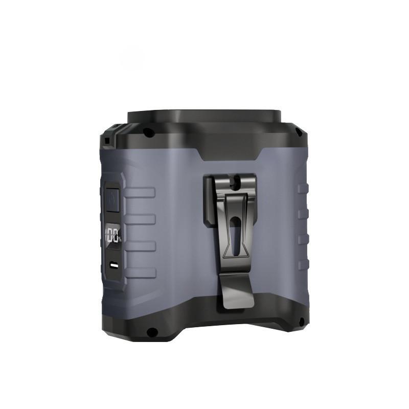 10000mAh Outdoor Working Strong Wind Waist Clip Fan Adjustable Wind Speeds Hanging Neck Fan Outdoor Portable Waist Fan