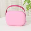 Handle PU Cosmetic Bag Candy Color Make Up Pouch Bag Makeup Case Portable Tote Bag  Travel