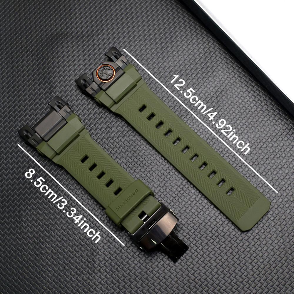 Rubber Sports Band for Apple Watch Band Ultra 3 2 1 49mm Silicone Luxury Strap Butterfly Clasp Bracelet For iWatch Ultra 3 49MM