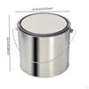 Empty Paint Can Metal Bucket Iron, Multipurpose, with Lid, Container Pail for