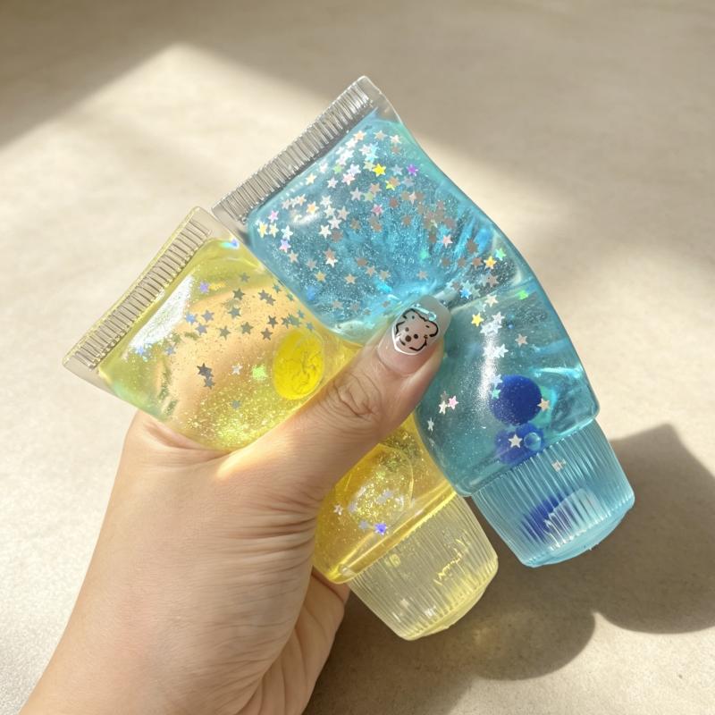 Süße Frucht-Maltose-Zahnpasta Squishy Fidget Sensorisches Spielzeug Mit Glitzer Gefüllt Weich Ungiftig Langsam Aufgehend Anti-Angst Linderung Entspannungsspielzeug