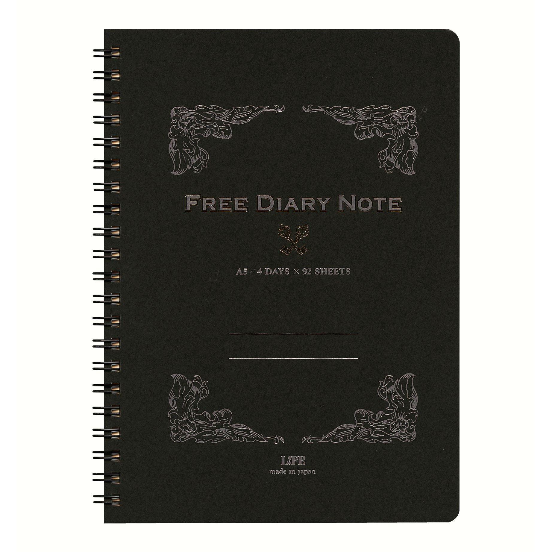 Life Note Free Diary A5 Black D1529 чёрный