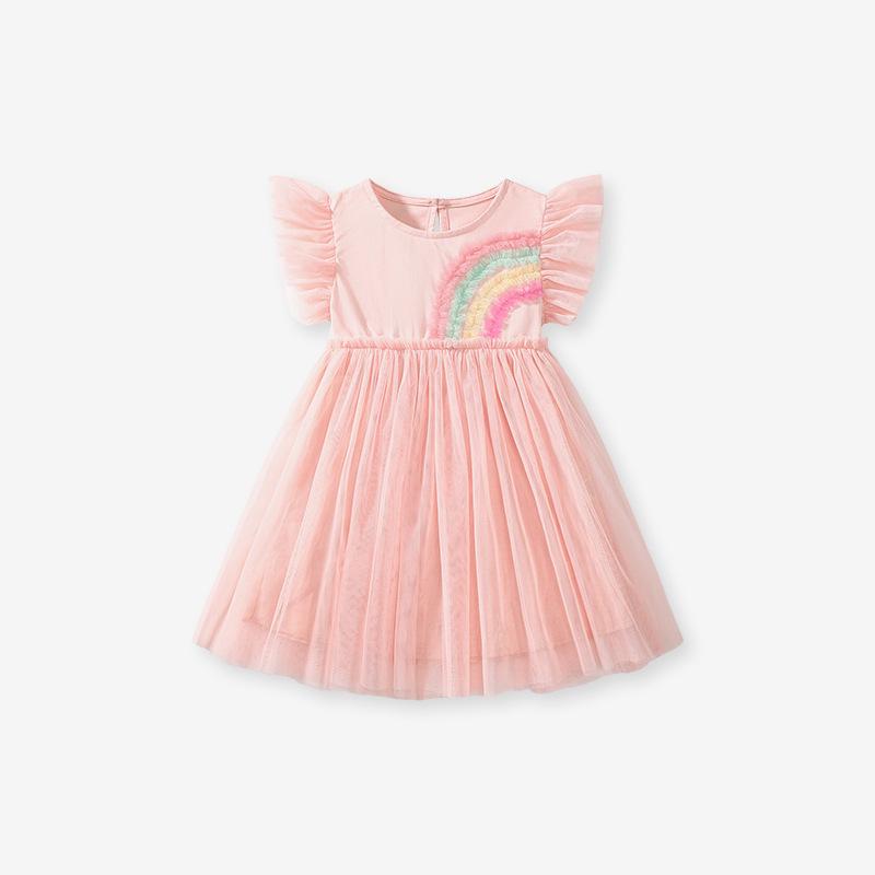 Little Maven Girls Summer Mesh Princess Dress 110cm