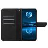 For iPhone 17 Pro Case Skin Touch Lines Imprinted PU Leather Flip Phone Cover