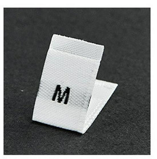 Free Shipping Woven Label: One Size Embroidered Clothing Tag & Sticker