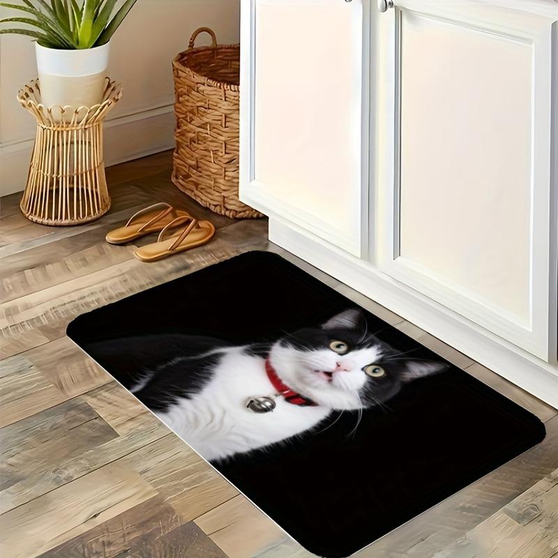 1 Stück Wolf Küchenteppich Rutschfeste Fußmatten Pop-Design Badezimmerteppich Badematte Teppich für Zuhause Spüle Wäsche Dekor