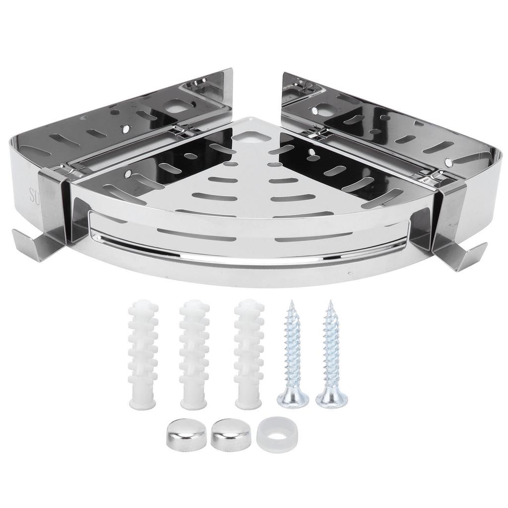 Corner Shelf 304 Stainless Steel Shower Organizer Wall Mounted Rack Bathroom Shower Accessories for