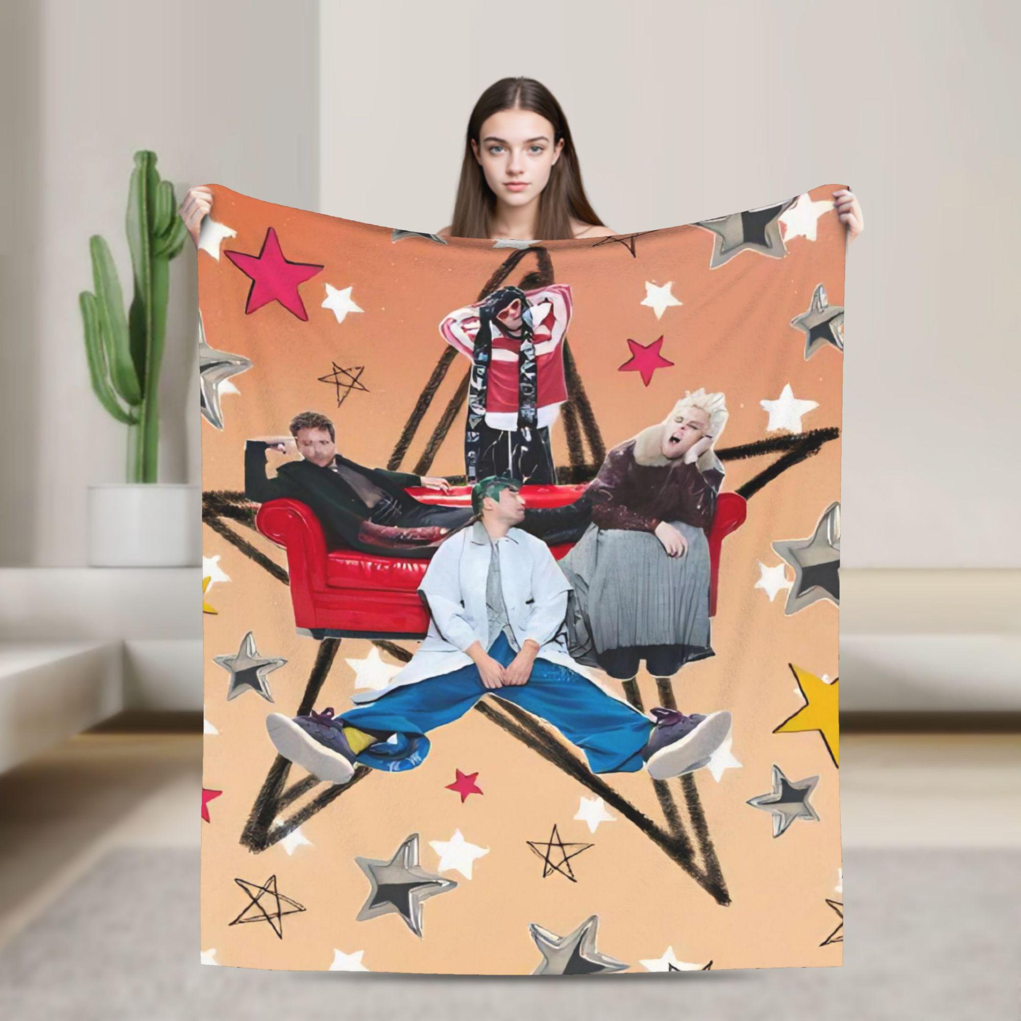 

Michael Clifford 5 Second Blankets Soft Street Trend Plush Bedding Throws For Couch Chair Picnic Flannel Bedspread Bed Cover 30x40in