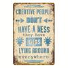 Vintage Metal Tin Sign Creative Wall Art Office Decor Inspirational Plaque