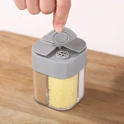 Seasoning Jar Plastic Spice Container Bottle Salt and Pepper Shaker Outdoor Camping BBQ Seasoning Container Kitchen Gadget Sets