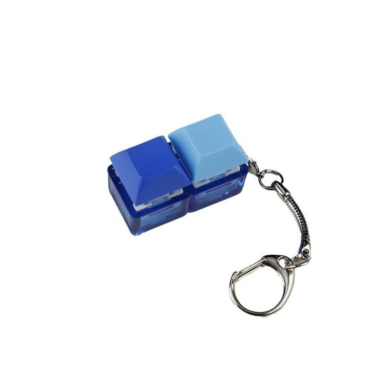4-Keys Mechanical Keyboard Key Toy Keychain Party Stress Relief Diy Fidget Button Keycap Fidget Keyboard Toys Finger Keyboard