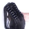 Coda di Cavallo Lunga Profondamente Ondulata Riccia Estensione per Capelli a Coda con Pinza a Morsetto Coda di Capelli Sintetica per Donne Uso Quotidiano