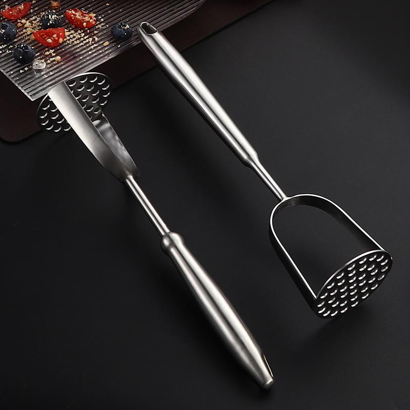 Stainless Steel Manual Masher for Potatoes, Pumpkins, and Baby Food
