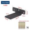 1 PCS 200kg Bearing Capacity Suspended Tripod Brackets Wall Shelf Support Hidden Wall Fixed Partition Storage Rack Shelves