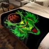 1PC Shenron  Print Flannel Blanket, High Quality All Seasons, Home Decor, Warmth and Comfort, Perfect for Christmas Gifts