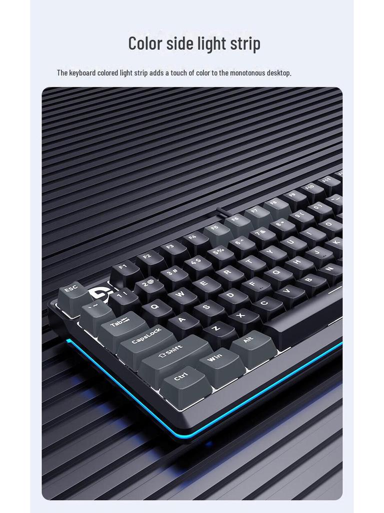 Fuller K99 Kabelová mechanická herní klávesnice: Univerzální klávesnice s 99 klávesami pro stolní počítače, notebooky, kancelář, e-sporty a internetové kavárny.