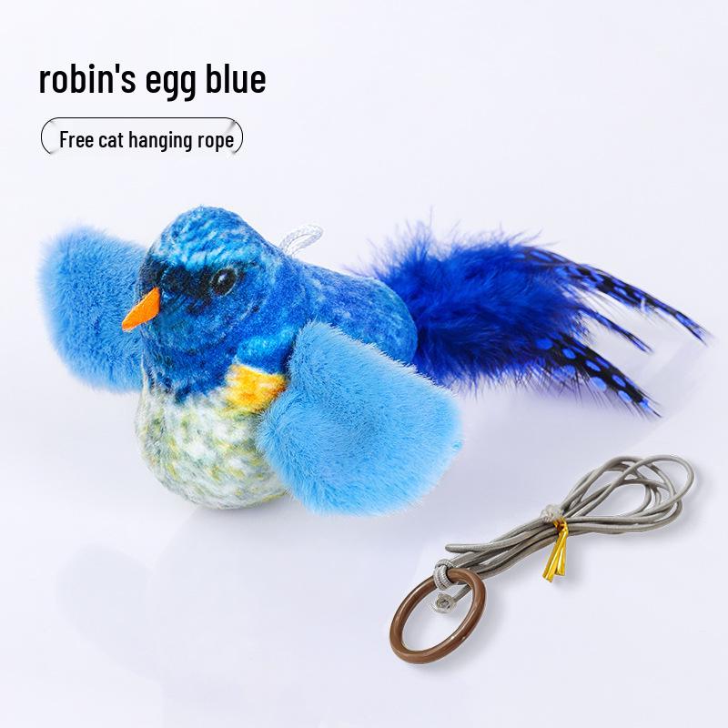 Electric Bird Sound Cat Toy - Self-Entertainment Teaser Stick