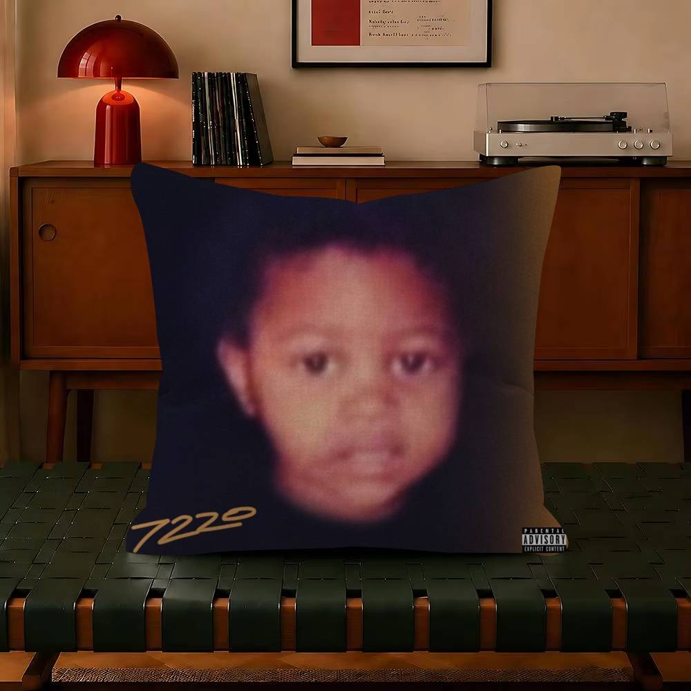 Rapper Lil Durk Deep Thoughts Pillow Gift Home Office Decoration Bedroom Sofa Car Cushion Cover case 45x45