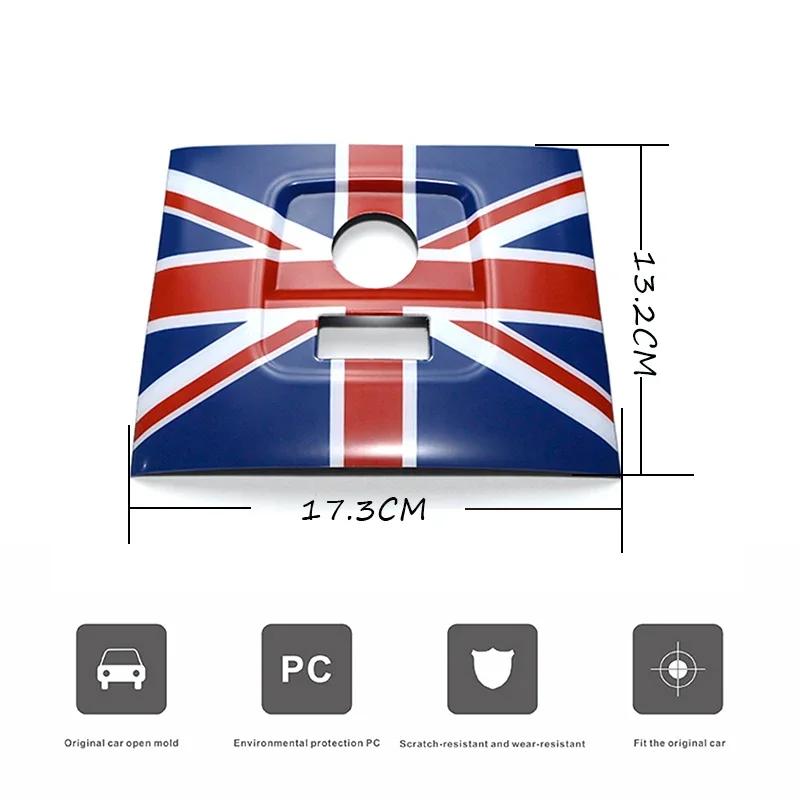 Union Jack Car Cigarette Lighter USB AUX Panel Trim Cover Sticker For Mini Cooper S JCW F60 Countryman Auto Interior Accessories pwaxk99