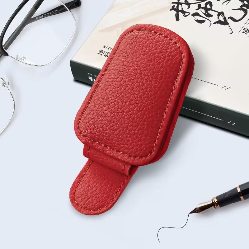 1pc Universal Car Sun Visor Glasses Clip, Made Of PVC, Car Glasses Holder, Interior Accessories, Glasses Storage Rack