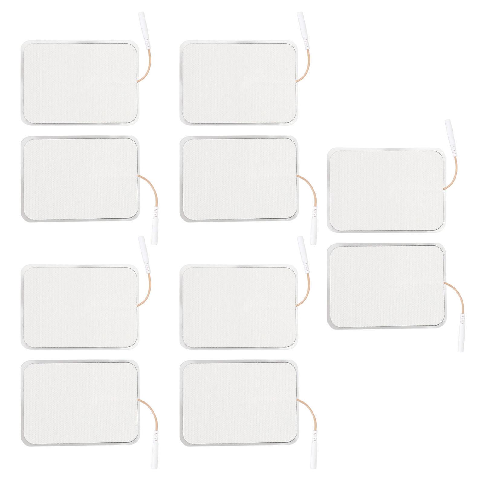 

10 шт. 7x10 см электродные накладки многоразовые TENS блок сменные подушечки липкий гидрогель для