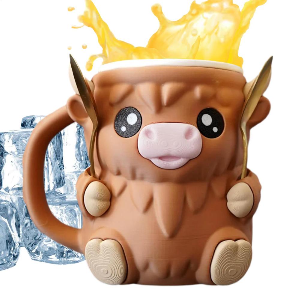 Dekorativ Isbægerholder 473 ml Isbæger Pint Holder Høyfjellsfe Dessertbøtte Med Frostsikker Håndtak For Yoghurtblanding Barn