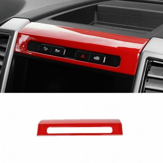 Console Button Switch Adjust Panel Trim For Ford F150 F-150 2015-20 Bright Red