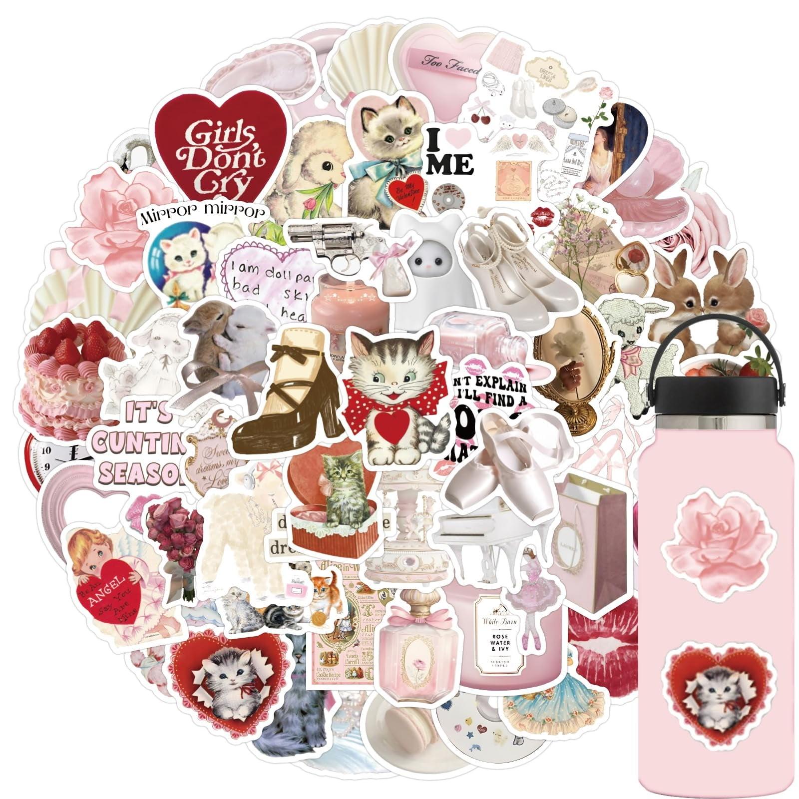 

120 шт. наклейки для ноутбука и бутылки с водой, телефона для девочек, велосипеда, скейтборда, дорожного футляра, компьютера, декоративной наклейки для детей-подростков и взрослых