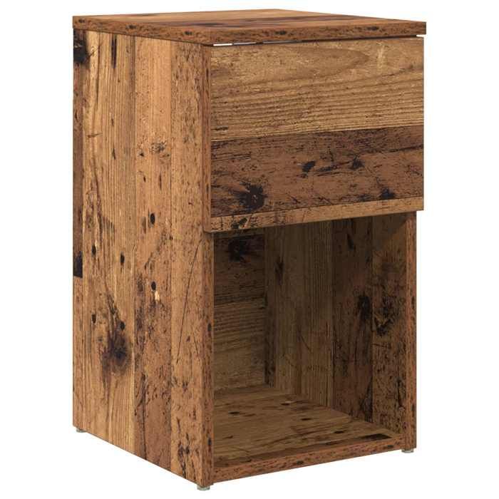 Table de chevet - MAISON EXCLUSIVE - Bois ancien - Bois d'ingénierie - Marron - 29×31,5×49 cm