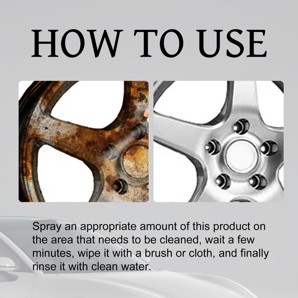 Universal Car Wheel Tire Cleaning Agent Car Wash Cleaner For Car Wheels Metal Surfaces Strong Decontamination Smooth Reliable