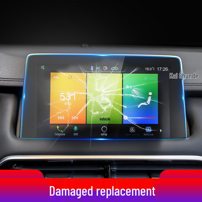 Tempered Glass Navigation Screen Protector for 25 MG Models - ES5, EZS, HS Dashboard