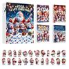 Weihnachts-Adventskalender 2026, Schneemann 24-Tage-Countdown-Box mit Acryl-Aufhänger für Mädchen Jungen Anhänger, Festlicher Baumschmuck, Feiertagsgeschenk Kinder