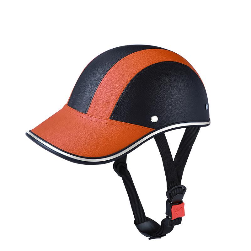 Summer Half Helmet Harley Four Seasons Riding Baseball Cap Summer Helmet Duckbill Hat Breathable Lightweight Retro Half Helmet Men Pedal Bike