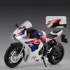 1/9 Honda CBR 1000RR-R Fire Blade Stopowy Sportowy Model Motocykla Odlewany Model Motocykla Wyścigowego Ulicznego Dźwięk Światło Zabawka dla Dzieci Prezent
