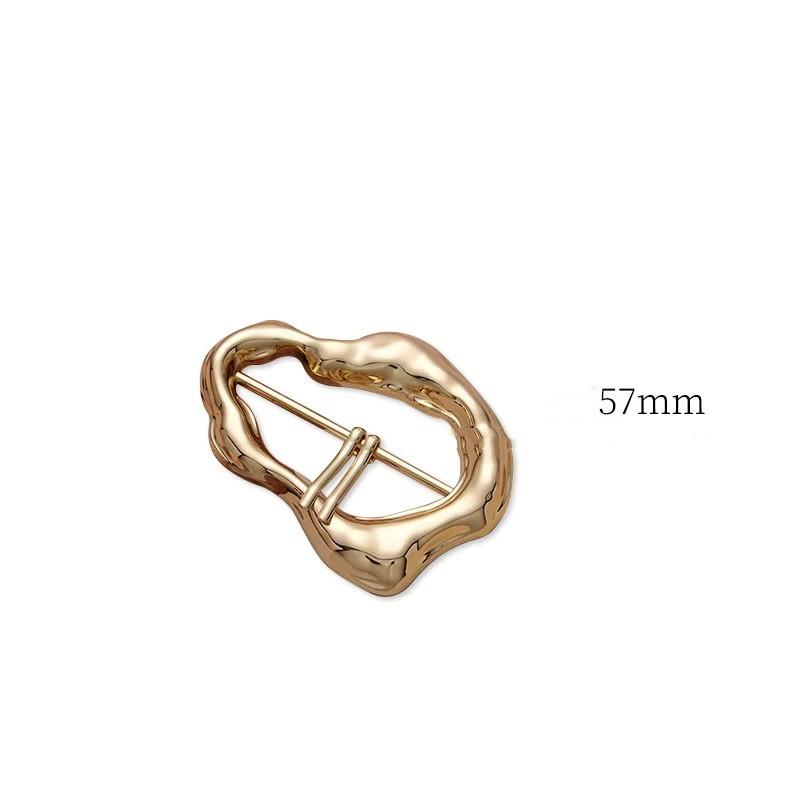 Adjustable pin buckle geometric design multifunctional modeling accessories buckle scarf coat belt