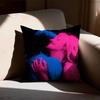 Tv Girl Pillow Case Sofa Living Room Bedroom Headboard Backrest Cushion Square Cushion Nap Time