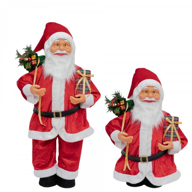 Extendable Santa Claus Figurine Christmas Decoration Holiday Scene Small Medium Large Sizes