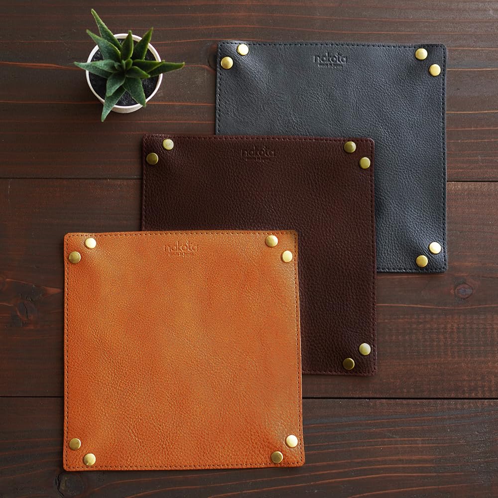 Nakota Colunaline Travel Leather Made In Japan with Tochigi for and Perfect for Business and Camel Tray, Leather, Eyeglasses, Money, Accessories,