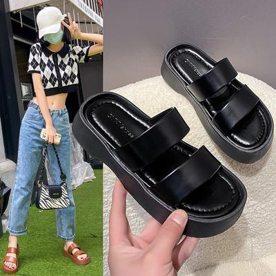 Summer Shoes Woman 2022 Platform Slippers Ladies Casual Slip-on Slides Women Designer Flats Comfortable Fashion Beach Shoes