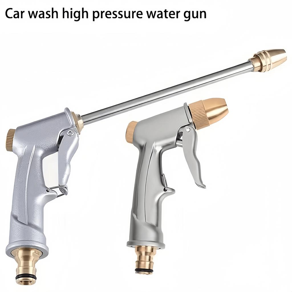 Alloy Plated High Pressure Washer Gun Durable Metal Water Sprayer for Car Washing & Garden Watering