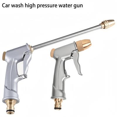 Alloy Plated High Pressure Washer Gun Durable Metal Water Sprayer for Car Washing & Garden Watering