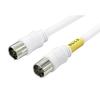 F-Factory Antenna Splitter, 4K/8K (3224MHz)/BS/CS/Terrestrial Digital/CATV Broadcast Compatible, Integrated 4C Cable, 0.2m Straight Plug (Plug-in