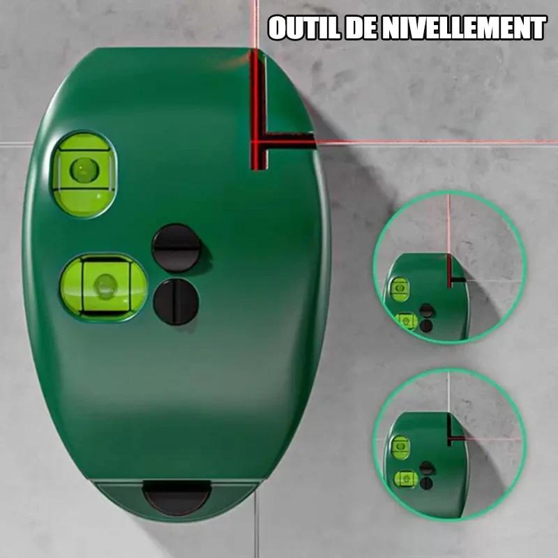 Multipurpose Laser Level Tool Vertical Laser Level Kit 90° Interior Range Portable Measuring Laser Line Level