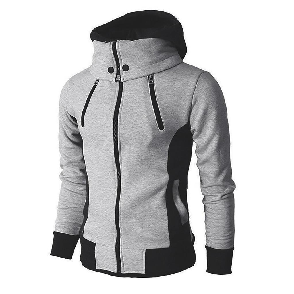 Men's Hooded Zippered Sweater Casual  Winter Jacket Sports Outdoor Men's Clothing