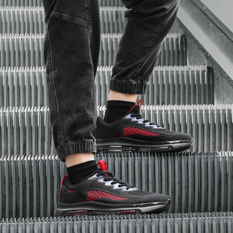 Summer Hot Selling Mesh Mens Sports Shoes Low Cut Practical Support Running Shoes Elastic Cushioning Lightweight Walking Shoes