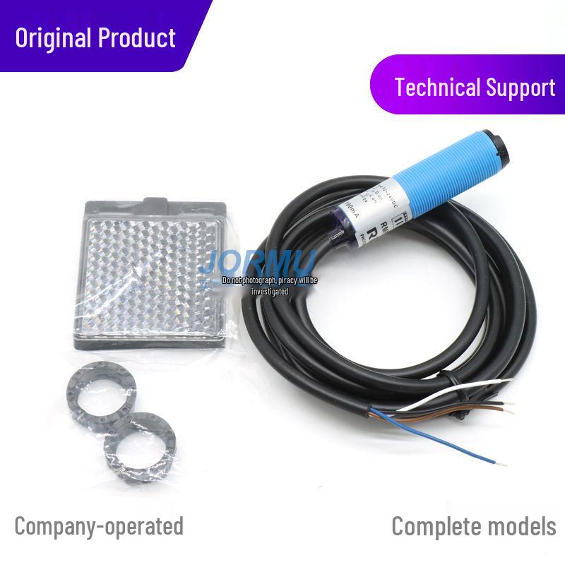 RIKO RMF-CR2N Photoelectric Switch Sensor, Mirror Reflective, NPN Output