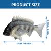 EXCEART Sea Bream Figure, Fish Model, Decorative Black Figurine, Simulation Toy