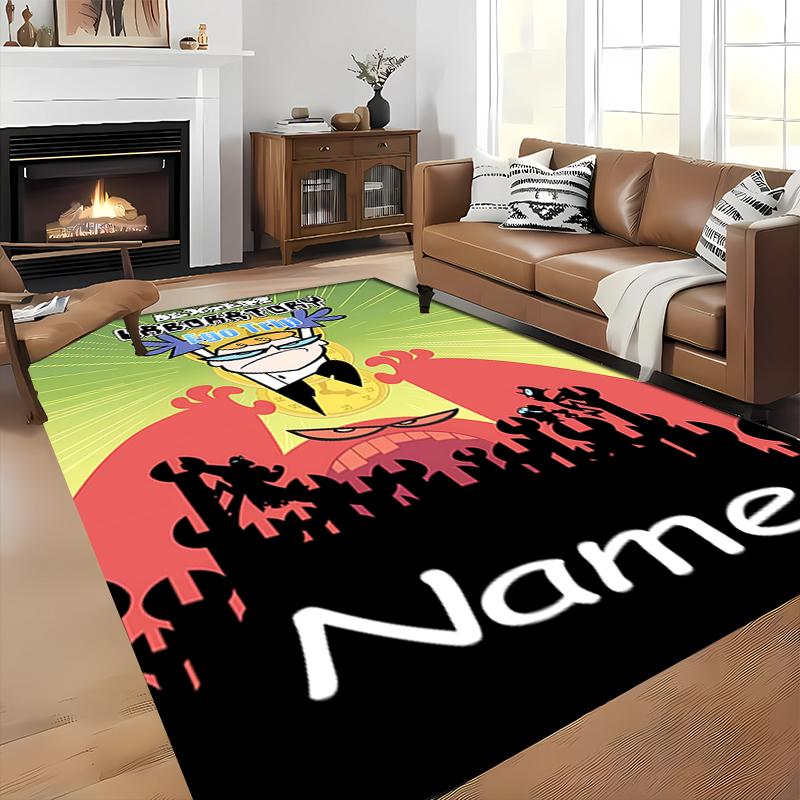 Custom personalization Dexter's Laboratory Area Rug - Perfect For Kitchen, Bathroom,Laundry Room Decor Large Size Available,Gift All Seasons