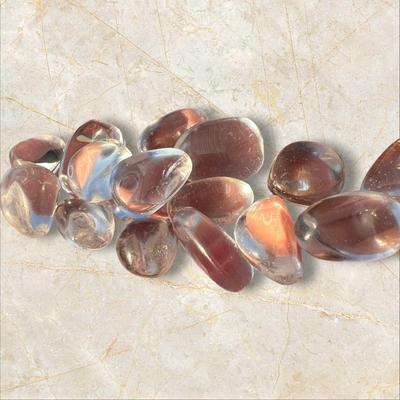 Polished Tumble Crystal Quartz, Natural Crystal Stones, Healing Gemstone Quartz, Loose Stone Tumble Lot, Gemstone Lot.